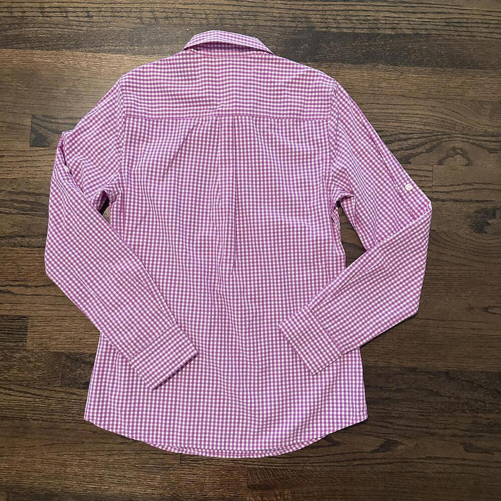 NWOT Women's Vineyard Vines Pink Popover Shirt Size 0 - Picture 2 of 9